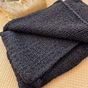 RH | Chunky Knit Wool Blanket